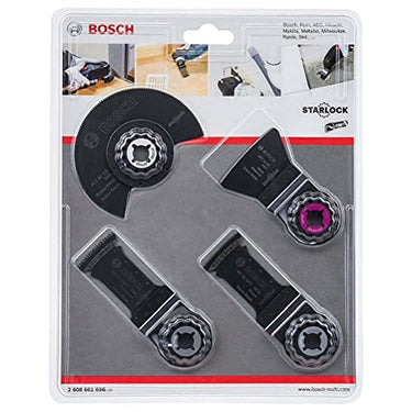Bosch Accessories Professional 4tlg. Boden- und Installationsset für Multifunktionswerkzeuge (Starlock, Zubehör Multifunktionswerkzeug) im Sale